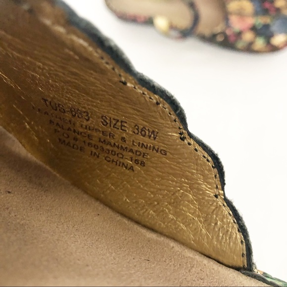 Alegria Queenie Gold Tuscany Floral Leather Clog - Picture 8 of 11